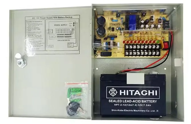 10AMP CCTV PSU + BATTERY