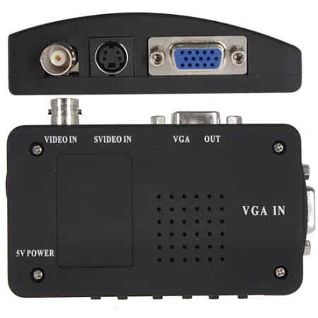 BNC + SVIDEO TO VGA