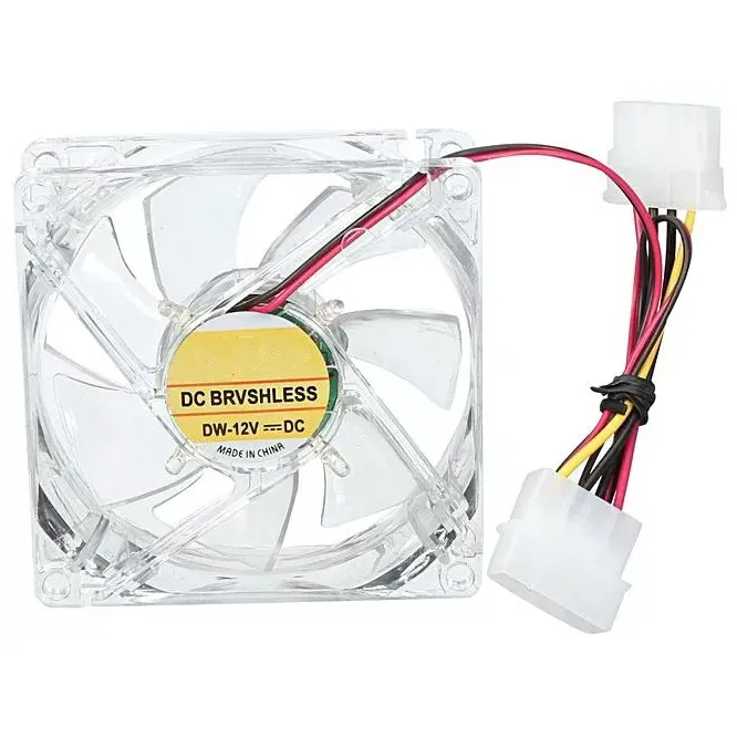 80MM BLUE FAN WITH 4 PIN MOLEX CONNECTOR