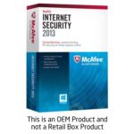 MCAFEE INTERNET SECURITY 2013 1 USR OEM