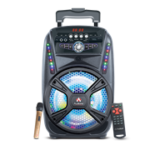 Audionic Classic Masti 80 Trolley Wireless Bluetooth Speaker system - 15w Total RMS output, 8" Driver Unit, LED Display, Wireless Microphone, 12v Battery Compatable, FM Radio, Remote Control, Retail Box , 1 year Limited Warranty
