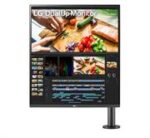 LG 28 Inch 28MQ780-B SDQHD Nano IPS DualUp Monitor with Ergo Stand - IPS panel, Viewing Angle 178/178, 2560 x 2880 SDQHD Resolution, Aspect Ratio 16:18, Response Time 5ms (GTG at Faster), 300 cd/m2 typical Brightness, Native Contrast Ratio 1000:1 typical, 1x USB 5Gbps Type-C Port with DisplayPort & 90W Power Delivery, 1x DisplayPort 1.4 Port, 2x HDMI 2.0 Ports, Headphone Out Jack, Stereo 7W Speakers with LG Maxx Audio, Retail Box , 3 year warranty