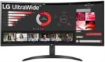 LG 34 inch 21:9 WR50QC-B Series Curved UltraWide QHD Monitor - 21:9 QHD Format, 3440 x 1440, 5ms Response Time GTG, 3000:1 Typ. Contrast Ratio, 300cd/m² Brightness, 2x HDMI, 1x DisplayPort, Retail Box , 3 year warranty