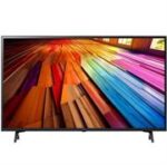 LG 43 inch UT80 Series UHD ThinQ AI webOS Smart TV - 3840 x 2160 Resolution, Refresh Rate 60Hz, Digital TV Reception (Terrestrial, Cable, Satellite) DVB-T2/C/S2, 3x HDMI Ports, 2x USB, 1x LAN Port, Built in Wi-Fi 802.11.b/g/n/ac, Stereo 2-way, 2.0 Channel 20W Total, webOS Smart TV, Remote Control, Retail Box , 2 year Limited Warranty