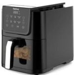 Feelive 5 Litre Stylish Design Air Fryer- Rectangular Pot Design , Sensor Touch Control Panel, LED Display, 5 Litre Cooking Capacity, 6 Pre-Set Cooking Functions, 360 Hot Air Circulation, Temperature Setting: 80-200 , Large Viewing Window, Detachable Non-Stick Tray, 0 – 60 Minute Adjustable Timer , Countertop Solution, Retail Box 1 Year Warranty
