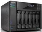 Asustor Lockerstor 6 Gen2 6 Bay NAS No Hard Drive - Quad-Core 10 nm Intel Celeron N5105 CPU brings 31% more performance, Superfast 2.5-Gigabit Ethernet ports, Flexible PCIe slot for 10GbE NICs or M.2 SSDs, Supports PCIe 3.0 SSDs for up to twice the performance of PCIe 2.0., Uses DDR4-2933 with 40% more performance, USB 3.2 Gen2 ports – 10Gbps speed, Enjoy, download, upload and stream content with 4K transcoding, Increased ventilation for SSDs, Supports Wake on LAN and Wake on WAN , Retail Box, 1 year warranty