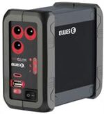 Ellies Cube Mini 25w Connectivity Power Pack- Runs Router And Fibre OTN For Up 5 Hours During Load Shedding- Built-in 97.68Wh Lifepo4 Battery Capacity, Max Power 25W, 2 X 12V DC Outputs, 1 X 9V DC Output, 1x USB Type-C Charging Port, 1 X USB Port , Built-In AC Charger Adaptor, Over 1000 Cycles Of Battery Life, Colour Grey and Black, Retail Box, 1 Year Warranty
