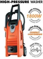 Bennett Read XTR1800W High Pressure Washer - 1800W Motor, Tri-Axial Plunger Pump, Thermal Cut-Off Switch, Inlet Water Filtration, Multi-Purpose Spray Lance, Includes Foam Spray Kit, Rugged Rear Wheels For Mobility And Stability, Extended Handle For Ease Of Use, Includes Foam Spray Kit And Turbo Lance Retail Box Out Of Box Failure Warranty