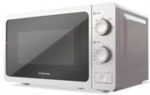 Bennet Read 20 Litre Manual Microwave Oven White -20 Litre Cooking Capacity , 5 Power Levels For Precision Cooking, 700w Rated Power, Quick and Easy Heating, Convenient 35 Minute Cooking Time, Fast and Efficient Defrost Function, Glass Door, Easy-To-Clean, Classic Sleek White Exterior and Grey Interior , Retail Box 1 Year Warranty