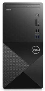 Dell Vostro 3910 Desktop PC - Intel Core 12th gen i3-12100 up to 4.3GHz 12MB Cache Quad Core Processor with intergrated Intel UHD Graphics 730 (4 Performace cores), 4GB DDR4-3200 Memory, 1TB 3.5" SATA Hard Disk Drive, No Optical Drive, Intel Wi-Fi 6 2x2, Bluetooth, Dell Wired Mouse MS116 Black, Dell Wired Keyboard KB216 Black, 2x USB 3.2 Gen 1 Ports (Front), 2x USB 2.0 Ports (Front), 1x global headset jack (Front), 1x SD-card slot (Front), 2x USB 2.0 Ports, 2x USB 3.2 Gen 1 Ports, 1x audio line-out Port, 1x HDMI 1.4b Port, 1x DisplayPort 1.4, 1x RJ-45 Ethernet Port, Microsoft Windows 11 Professional 64 bit Edition, Retail Box, 3 Year Limited Warranty