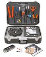 Goldtool 68 Piece Professional Fibre Optic Installer Kit- Ideal For Fibre Optic Termination Applications, Kit Provides Tools And Material Necessary To Strip, Prep, Terminate, Crimp, Polish Fibre Optic ST And SC Connectors, High Quality ABS Hard Case For Easy Portability, Retail Box,1 Year Warranty
