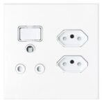 WALL SOCKET 16A ROUND+ 2 X16A FLAT