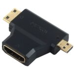 MICRO HDMI( M)+MINI HDMI(M) TO HDMI (F)