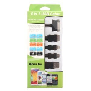 USB CABLE 5 IN 1 BLACK
