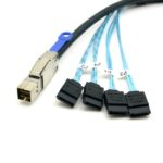 EXTERNAL MINI SAS TO 4 SATA 1M
