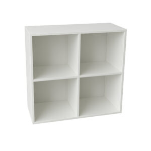 4-cube wall shelf - compact modern bookcase for home & office