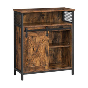 Sliding door sideboard - rustic kitchen, entry or office cabinet