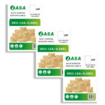 1 up label a4 adhesive - 3 pack