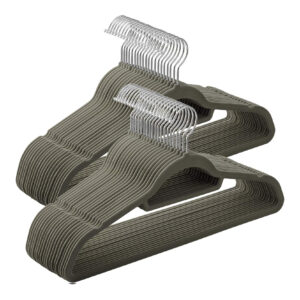 Velvet clothes hangers non-slip, slim design closet space - 50 pack