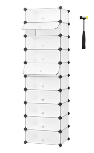 10-cube modular shoe rack - customizable storage for shoes & more