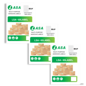 65 up 100 a4 sheets barcode adhesive label pack of 3