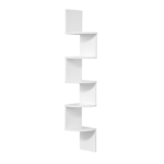 5-tier floating wall shelves display organiser plants & books -