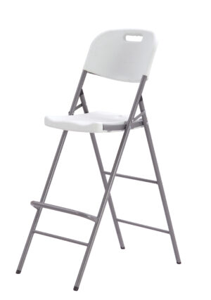 Folding high stool for indoor and outdoor set