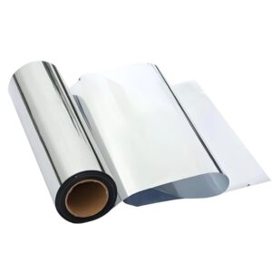 Sun protection window privacy film - silver - 90 cm