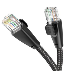 Ce-link cat6 ethernet cable rj45 braided male-to-male lan cord - 4.75 m