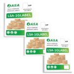 Glossy 1 up label a4 adhesive - 3 pack
