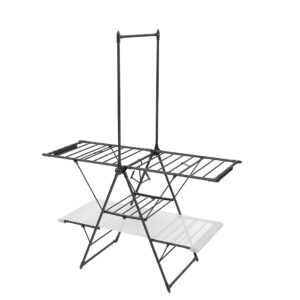 Foldable drying rack with sock & shoe holders - multi-use