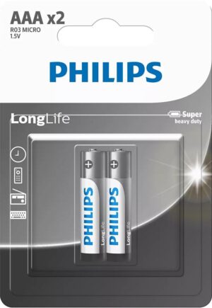 LONGLIFE BATTERY AAA 2 PACK