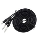 3.5MM MALE TO 2 X 6.5MM MALE 1.5M