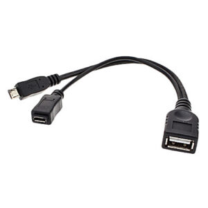USB FEMALE TO MICRO USB FEMALE + MALE