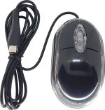 OPTICAL MOUSE PS2 BLACK 3 BUTTON